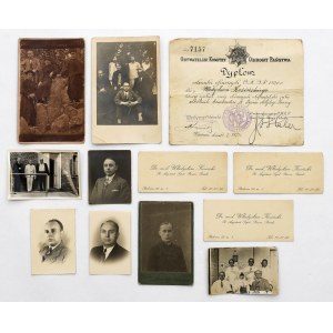 Diplom odznaku oběti O.K.O.P 1920 s fotografiemi