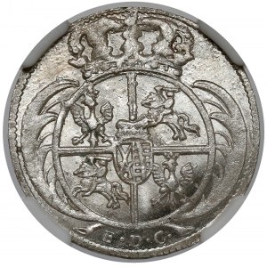 August III Sas, 1/24 Taler 1754 EDC, Leipzig - schön