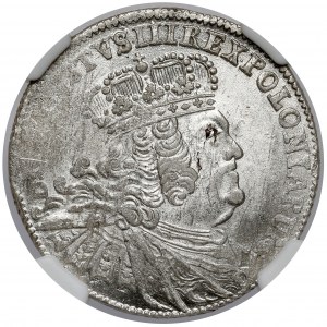 August III Sas, Dwuzłotówka Lipsk 1753 - 8 GR - litery EC