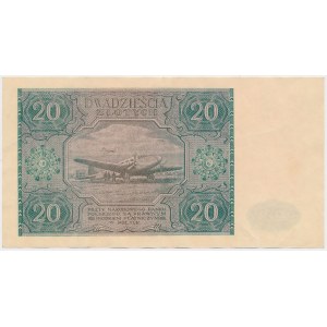 20 zlotých 1946 - A - malé písmeno