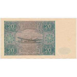 20 zloty 1946 - A - small letter