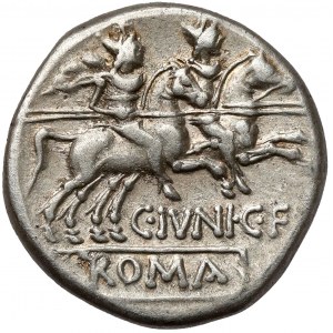 Republika, C. Junius C.f. (149 pred n. l.) Denár