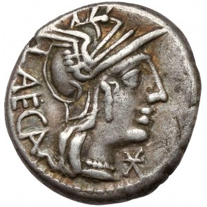Republika, M. Porcius Laeca (125 př. n. l.) Denár