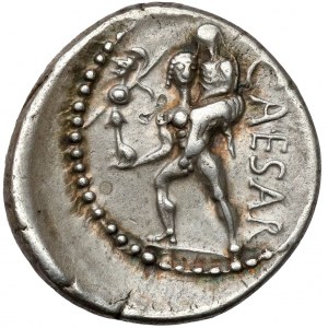 Republika, Juliusz Cezar (47-46 p.n.e.) Denar - piękny i rzadki!