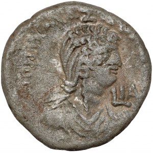 Nero (54-68 AD) Alexandria, Bilon Tetradrachm - Poppea