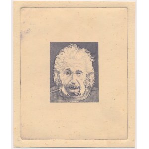 Albert Einstein - portret stalorytniczy