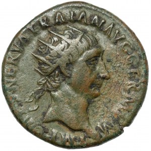 Traian (98-117 AD) AE Dupondius