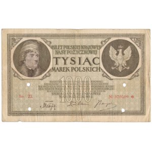 Fałszerstwo z epoki 1.000 mkp 1919 - Ser.ZI