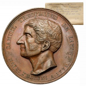 Samuel Teofil Linde 1842 (Majnert) medaila - vzácna