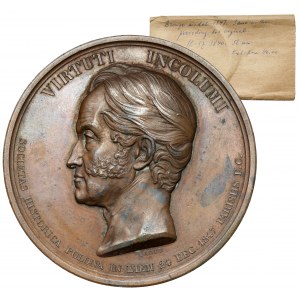 Medaila Adam Jerzy Czartoryski 1847 (Barre)