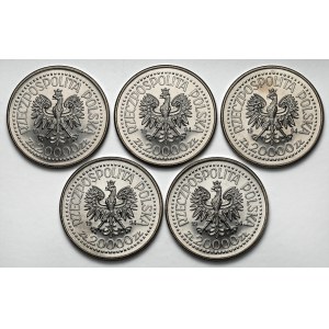 20 000 zlotých 1994 Národná mincovňa - mincovňa - zväzok (5ks)