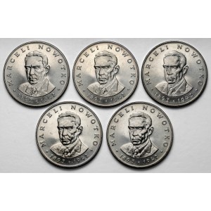 20 złotych 1983 Nowotko - rzadkie i mennicze - pakiet (5szt)