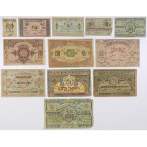 Ázerbájdžán, sada bankovek MIX (12 kusů)
