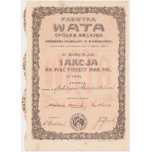 WATA-Werk, Em.2, 5.000 mkp 1922