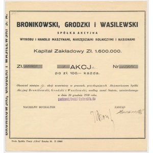 Bronikowski, Grodzki a Wasilewski, PLN 100