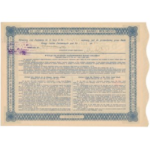 State Agricultural Bank, Pledge letter for 1,000 zlotys 1929