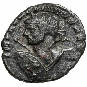 Aurelián (270-275 n. l.), antoninián, Siscia - štít s hlavou Gorgony - ex. Philippe Gysen