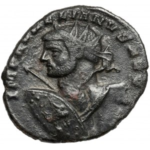 Aurelian (270-275 n. Chr.) Antoninian, Siscia - Schild mit Gorgonenkopf - ex. Philippe Gysen