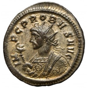 Probus (276-282 n. l.) Antoninián, Ticinum - zo série EQVITI - písmeno T.