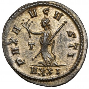 Probus (276-282 n. l.) Antoninián, Ticinum - zo série EQVITI - písmeno T.