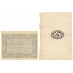 Zjednoczone Browary Grodziskie, Em.2, 1.000 mkp und Lwów, TKZ, 4% Umwandlungspfandbrief 100 zl 1925 (2Stück)