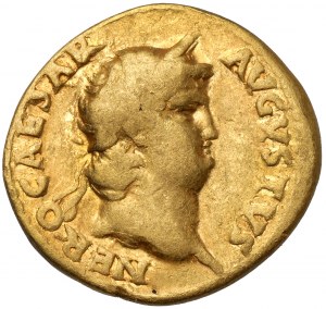 Neron (54-68 n.e.) Aureus - Rzadkość!