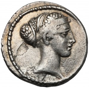 Republik, Carisius (46 v. Chr.) Denarius - Sphinx