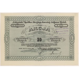 COLONIALE Sp. Akc., ex. Julius Meinl., 10 zl. 1925