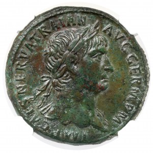 Trajan (98-117 n. Chr.) Sesterz - schön
