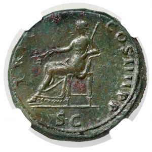 Trajan (98-117 n. Chr.) Sesterz - schön
