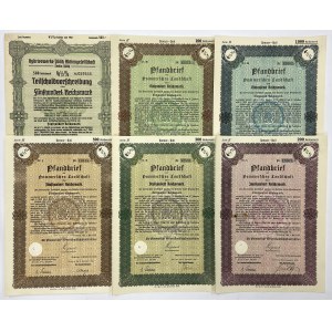 Szczecin, Der Pommerschen Landschaft... 100-3,000 rmk 1940 (6pcs)