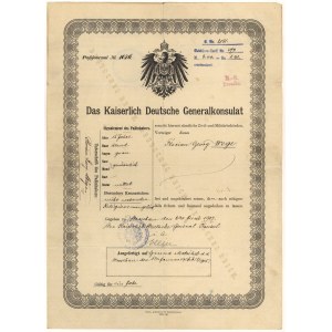 Passport, Warsaw 1907