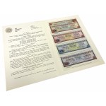Foreign Trade Bank of the USSR, SPECIMEN traveler's checks 10-100 RUB 1987 - in folder