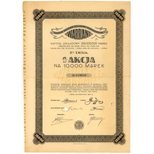 WARRANT Sp. Akc. of Goods Stores, Em.2, 10.000 mkp 1923