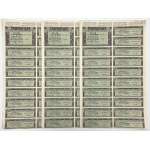 BGK, Pledge letter for 100 zloty 1928 + 3 additional coupon sheets