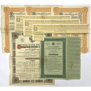 Russia - set of bonds years 1867-1916 (5pcs)