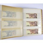 Cluster of PRL banknotes, Polish and foreign banknotes in bulk MIX, supply cards