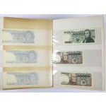 Klaser banknotów PRL, banknoty polskie i zagraniczne luzem MIX, kartki zaopatrzeniowe