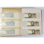Klaster bankoviek PRL, poľské a zahraničné bankovky vo veľkom MIX, zásobovacie karty