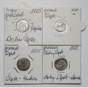 Silesia, set of Greszla (1622-25) + Bohemia (4pcs)