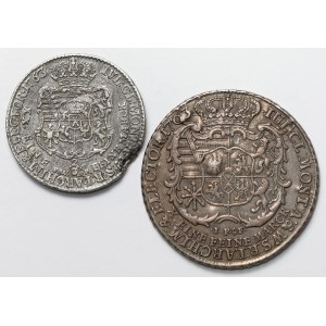 Frederick Christian, Thaler and Gulden 1763 (2pc)