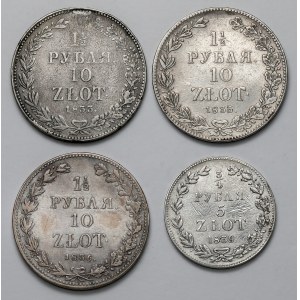 5 a 10 zlatých 1833-1839 (4ks)