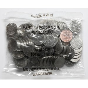 Bank bag 20 pennies 2020 - including RED (100pcs)