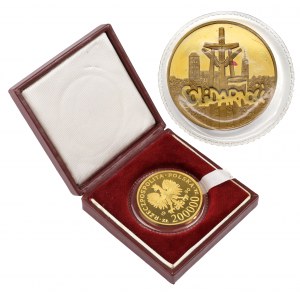 200,000 gold 1990 Solidarity (39mm) - in original NBP seal and box