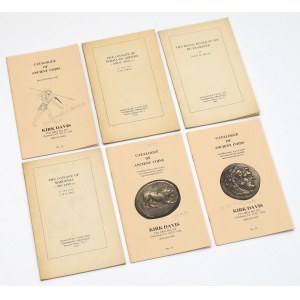 Katalogi (broszury) o monetach antycznych (6szt)
