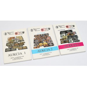 WDA i GDA katalogi aukcyjne nr 1-3 (3szt)