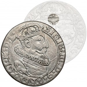 Sigismund III Vasa, Sixpence Krakau 1623 - OHNE Stückelung - Rarität