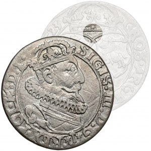 Zikmund III Vasa, šestipence Krakov 1623 - BEZ nominálu - rarita