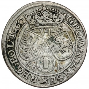 John II Casimir, Sixth of Lvov 1660 GBA - very rare year