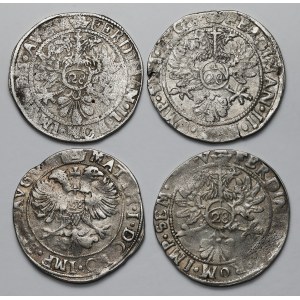 Nizozemsko, Ferdinand II a Mathias I, 28 stuiver, sada (4ks)